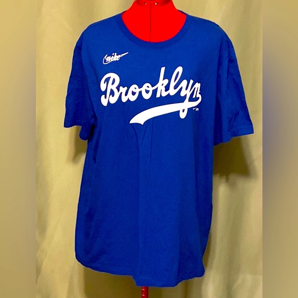 Nike Brooklyn Dodgers Jackie Robinson #42 MLB Tee Shirt Cooperstown Mens XL